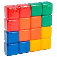 Набор цветных кубиков Соломон, 16 штук, 4 х 4 см