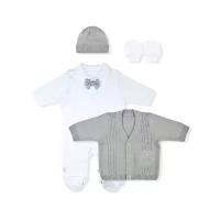Комплект одежды LEO, размер 62, белый/серый