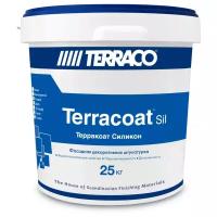 Декоративное покрытие Terraco Terracoat XL Sil 2 мм белый 25 кг
