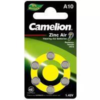 Батарейка для слуховых аппаратов Camelion Camelion Camelion ZA10 BL-6 Mercury Free (A10-BP6(0%Hg)