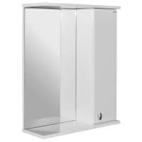 Шкаф-зеркало для ванной Mixline Норд-55 правый, (ШхГхВ): 55х19х70 см, белый