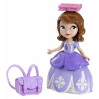 Набор с куклой Mattel Disney София, 7.5 см, CJP98 фиолетовое платье