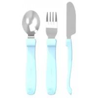 Набор приборов Twistshake Learn Cutlery Stainless Steel с 12 мес пастельный синий