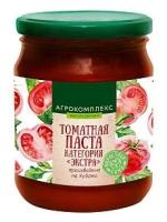 Томатная паста 25% категория "Экстра"пр-ты томатные концентрир.520гр ст/б. Агрокомплекс