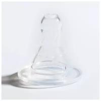 Соска силиконовая на бутылочку ТероПром 2593752 классическая, со средним потоком, от 6 мес