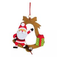 Школа талантов Набор для изготовления елочной игрушки из фетра Дед Мороз и колокольчик (4243371)