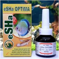 eSHa OPTIMA 20 мл - кондиционер для укрепления иммунитета у дискусов и других цихловых рыб. Флакон 20 мл на обработку до 2000 л воды. Еша, Эша, Оптима