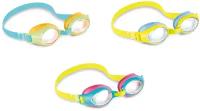 Очки для плавания Intex 55611 "Rainbow" от 3 до 8 лет, сине-желто-розовые