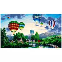 Картина по номерам на холсте 40х50 см, "Воздушные шары"
