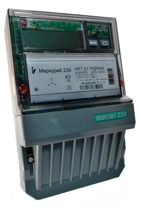 Счетчик электроэнергии трехфазный многотарифный INCOTEX Меркурий 230 ART-01 PQRSIN (2 тарифа) 5(60) А