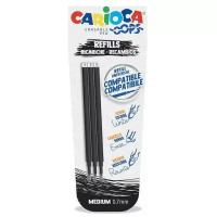Стержень для гелевой ручки Carioca 43041 стираемый 0,7 мм (3 шт.)