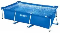 Каркасный бассейн INTEX прямоугольный Rectangular Frame 220х150х60