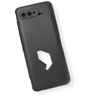 Чехол панель-накладка MyPads для Asus ROG Phone 5 ультра-тонкая полимерная из мягкого качественного силикона черная