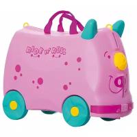 Детский чемодан "Флосси (розовый Фламинго)" на 4 колесиках KIDS0118
