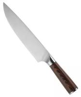 Нож профессиональный кованый шеф-повара / Кухонный нож / Шеф-нож универсальный / Лезвие 20 см