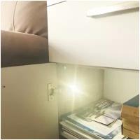 Светодиодная подсветка мебели накладка на петлю Apeyron 12-167. Диодная подсветка медли для дома, дачи или офиса. Светильник для подсветки шкафчиков. SMD3528, 12В, 0,3Вт, дневной белый свет