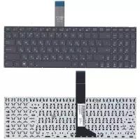 Клавиатура для ноутбука Asus F552EA, русская, черная, плоский Enter