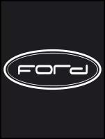 Наклейка на авто "Ford - Форд логотип" 20х8 см