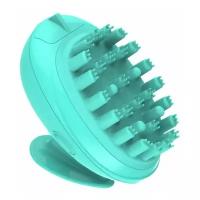 Вибромассажер для мытья головы с комбинированными массажными выступами (от USB, бирюзовый)