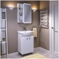 Комплект мебели для ванной Runo Капри 55 белый