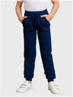 Спортивные брюки для мальчика MOR, MOR-05-018-001274, темно-синие, размер 134