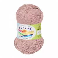 Пряжа Alpina Sati, 100% мерсеризованный хлопок, 10*50 г, 170 м+-10 м, №452, серо-розовый