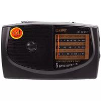 Радиоприемник Переносной KIPO KB-308AC, сетевой, 220В, Диапазон AM/FM/TV/SW1-2