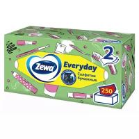Салфетки бумажные в коробке Zewa Everyday, 2 слоя, 250 шт
