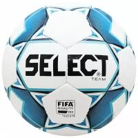 Мяч футбольный "SELECT Team FIFA" арт. 815411-020, р.5, ДИЗ`19, FIFA PRO, 32 панели, ПУ, ручная сшивка, бело-синий