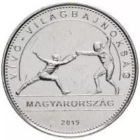 Монета Банк Венгрии 50 форинтов 2019 года "Чемпионат мира по фехтованию в Будапеште 2019"
