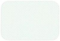 Клеенка-наматрасник подкладная с резинками-держателями ROXY-KIDS, 68х100 см, рисунок "Бирюзовый горошек"