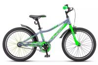 Велосипед Подростковый Stels Pilot 210 Gent 20" Z010 2021 (11', серый/салатовый)