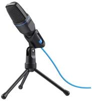 Микрофон с двумя вариантами подключения и подставкой-треногой Trust Mico, черный