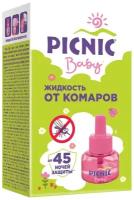 Жидкость для фумигатора Picnic Baby от комаров с экстрактом ромашки, 30 мл, 45 ночей