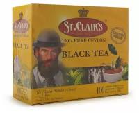Чай St.Clair's 100пак*2г черный х12