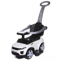 Каталка-толокар Babycare Sport Car с резиновыми колесами и кожаным сиденьем (614W) синий