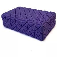 Блок для йоги твердый (фиолетовый) 220х130х70мм D34496-1