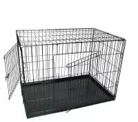 Клетка для собак, кошек №3 DogiDom, две двери, размер 76х56х60 см