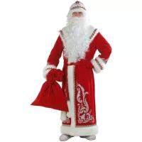 Костюмы Деда Мороза и Снегурочки Batik Костюм Дед Мороз аппликация красный взр (146)
