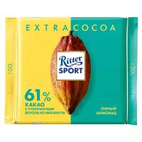 Шоколад Ritter Sport Extra Cocoa темный 61% какао