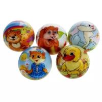 Набор из 12 мячей Антистресс / Антистрессовые мягкие мячики c рисунком мультяшных животных d 6,5 см