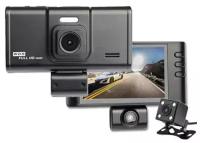 Автомобильный видеорегистратор Dual Lens с парковочной линией, Full HD 1080P, черный