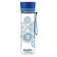 Бутылка для воды, ALADDIN, Aveo, 0,6л, с синим узором