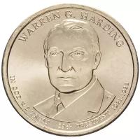 Монета Банк США 29-й президент США - Уоррен Гардинг. 1 доллар 2014 года (D)