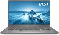 Ноутбук MSI Prestige 15 A12UC, Core i7-1280P,1.8 GHz,15.6" FHD (1920*1080),60Hz,LPDDR4 16GB,1TB M.2 PCIe SSD,RTX3050 Max-Q GDDR6 4GB,Urban Silver,1y,Win11Home