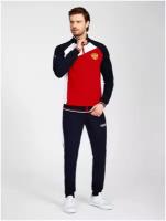 Костюм Red-n-Rock's, олимпийка и брюки, карманы, размер 52, красный