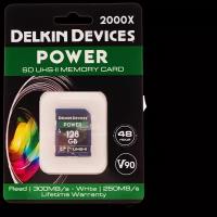 Карта памяти Delkin Devices Power SDXC 128GB UHS-II U3 V90 R300/W250Mb/s (DDSDG2000128)