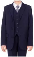 Школьный пиджак для мальчика Инфанта, модель 0507, цвет черный, размер 140-64