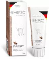Hipzo Зубная паста Whitening Plus безопасное отбеливание и защита эмали, 75 мл