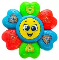 Музыкальные игрушки для малышей ZABIAKA Развивающая игрушка «Мой цветочек»: русская озвучка, рассказывает стихи, поёт песенки, световые эффекты
